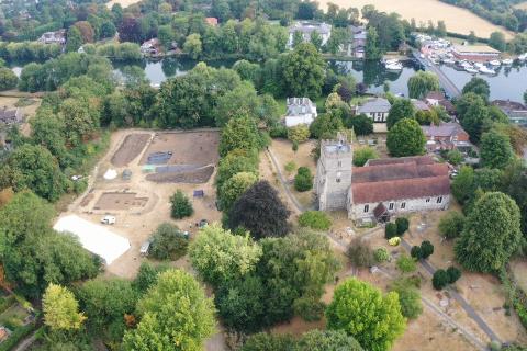 aerial view of Cookham